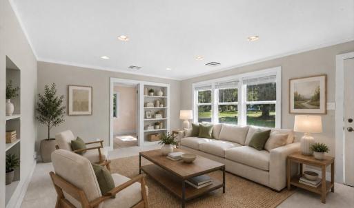 Living Room - Staged Virtually