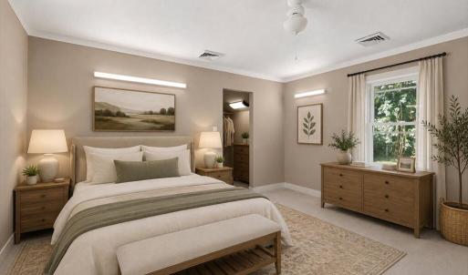 Bedroom - Staged Virtually