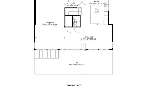2nd Floor Plan with Dimensions