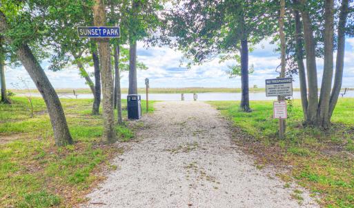Walkway to neighborhood beach