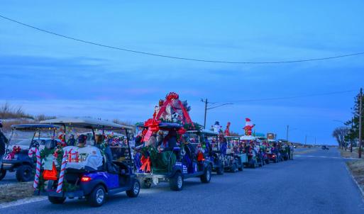 Cape Charles Christmas golf cart parade
