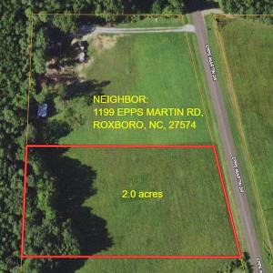 Photo #3 of SOLD property in Off Epps Martin Road, Roxboro, NC 2.0 acres