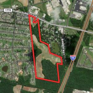 Photo #1 of SOLD property in Off Sunset Avenue, Rocky Mount, NC 50.4 acres