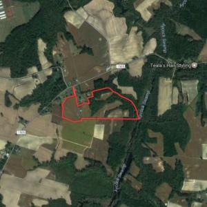 Photo of UNDER CONTRACT!  53.5 Acres of Farm and Timber Land with Building For Sale In Wayne County NC!