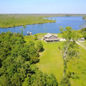 Photo of UNDER CONTRACT!  Waterfront Home with 11 Acres of Land For Sale in Tyrrell County NC!