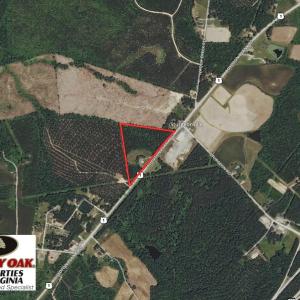 Photo of UNDER CONTRACT!  10 Acres of Residential Timberland Land with Home in Brunswick County VA!