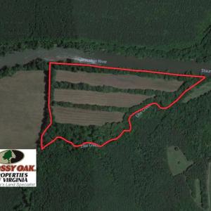 Photo of SOLD!!  31 Acres of Riverfront Hunting Land For Sale in Halifax County VA!