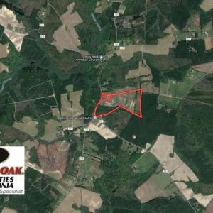 Photo of UNDER CONTRACT!  55 Acres of Farm Land with Log Home For Sale in Suffolk County VA!