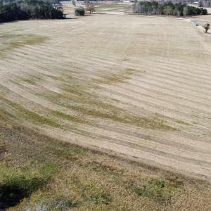 View of rural area featuring large plots for crops