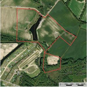 Aerial view of property's location featuring prope