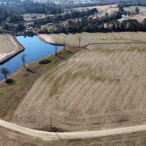 Aerial overview of property's location with a near