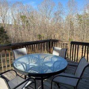 View of woods from 2nd floor cabin