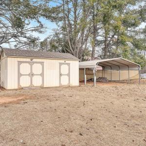 left side shed carport