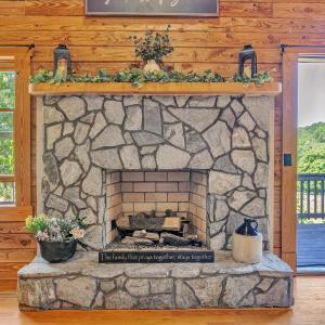Stone Fireplace