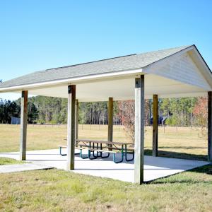 Covered Picnic Area By Playground