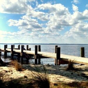 Fishing Pier at the Riverfront Beach