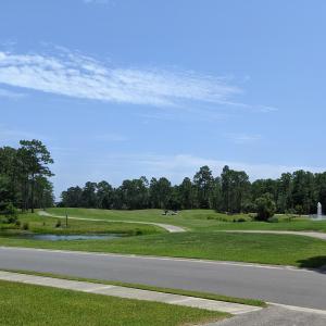 Golf and pond