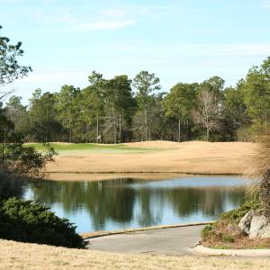Views of pond and golf