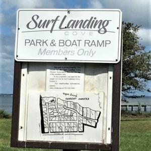 6003 Oak Ct West Landing boatramp sign
