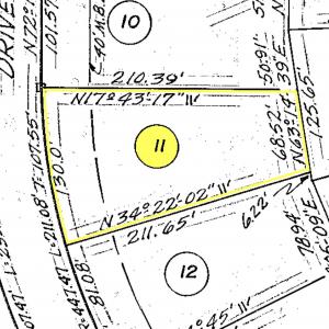 Subdivision Map of lot