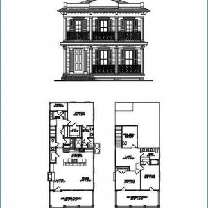 FRONT ELEVATION AND FLOOR PLAN