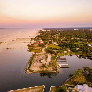 Waterfront lot with boat dock