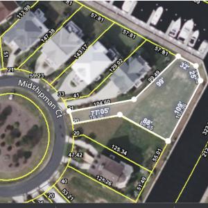 4447 Midshipman Ct aerial with dimension