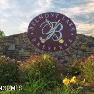 Belmont lake sign