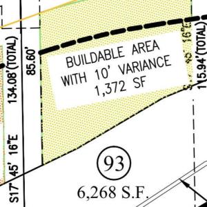 lot 93 sq ft