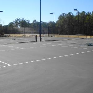 8 tennis courts
