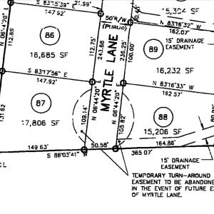Myrtle Lane - Culdesac Detail