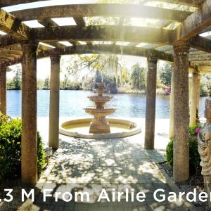captioned airlie gardens fountain