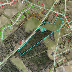 Tax Aerial showing Water Lines