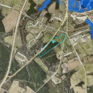 Tax Aerial showing Flood Zones