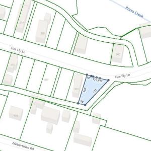 LOT 1 , 301 FIRE FLY LANE LOT LINES