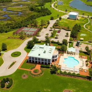 Aerial-clubhouse & pool