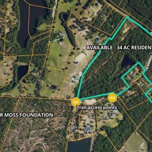 34 Ac Aiken Rd bdry:trail pts