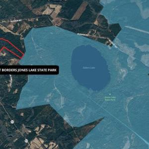 aerial with jones lake