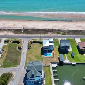 Overhead View with Atlantic Ocean