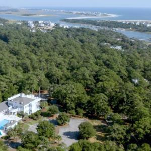 Aerial of clubhouse