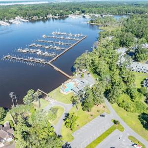 Marina aerial view