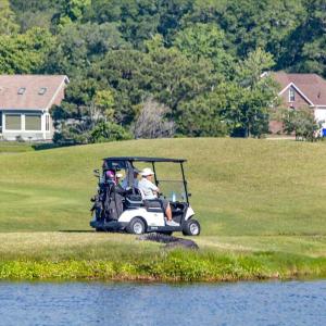 Golfing across the Lake