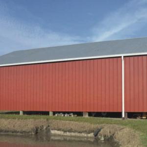 sideview of 3 sided shelter