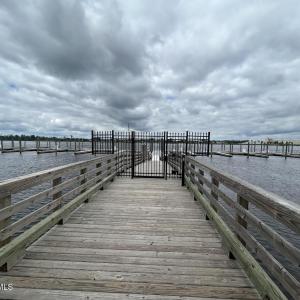Private Gated Boat Slip Entrance