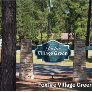 Foxfire Village Green sign