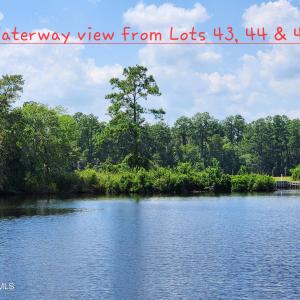 Waterway view from lots