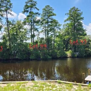 Water view looking up at each lot