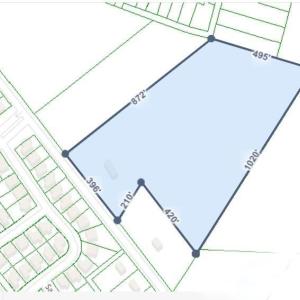 396 Calabash Rd - Aerial Map w dimension