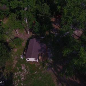 495 Pt V Dr high up drone shot of cabin