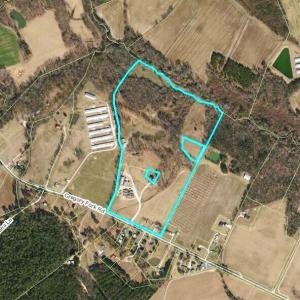 Gregory Fork Rd aerial tax map